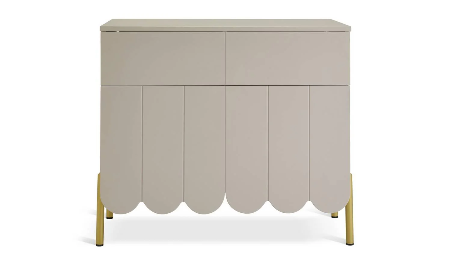 Fala 2 Door 2 Drawer Sideboard Natural Storage Cabinet Living Room - Image 3