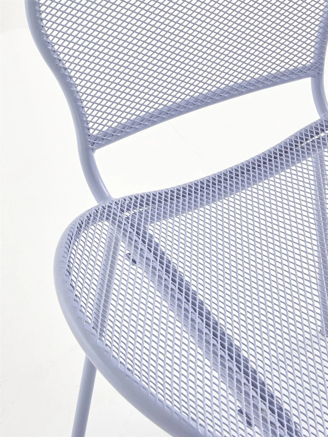 Fiji Bistro Set Lilac 2 Seater Metal Garden Patio Furniture - Image 4