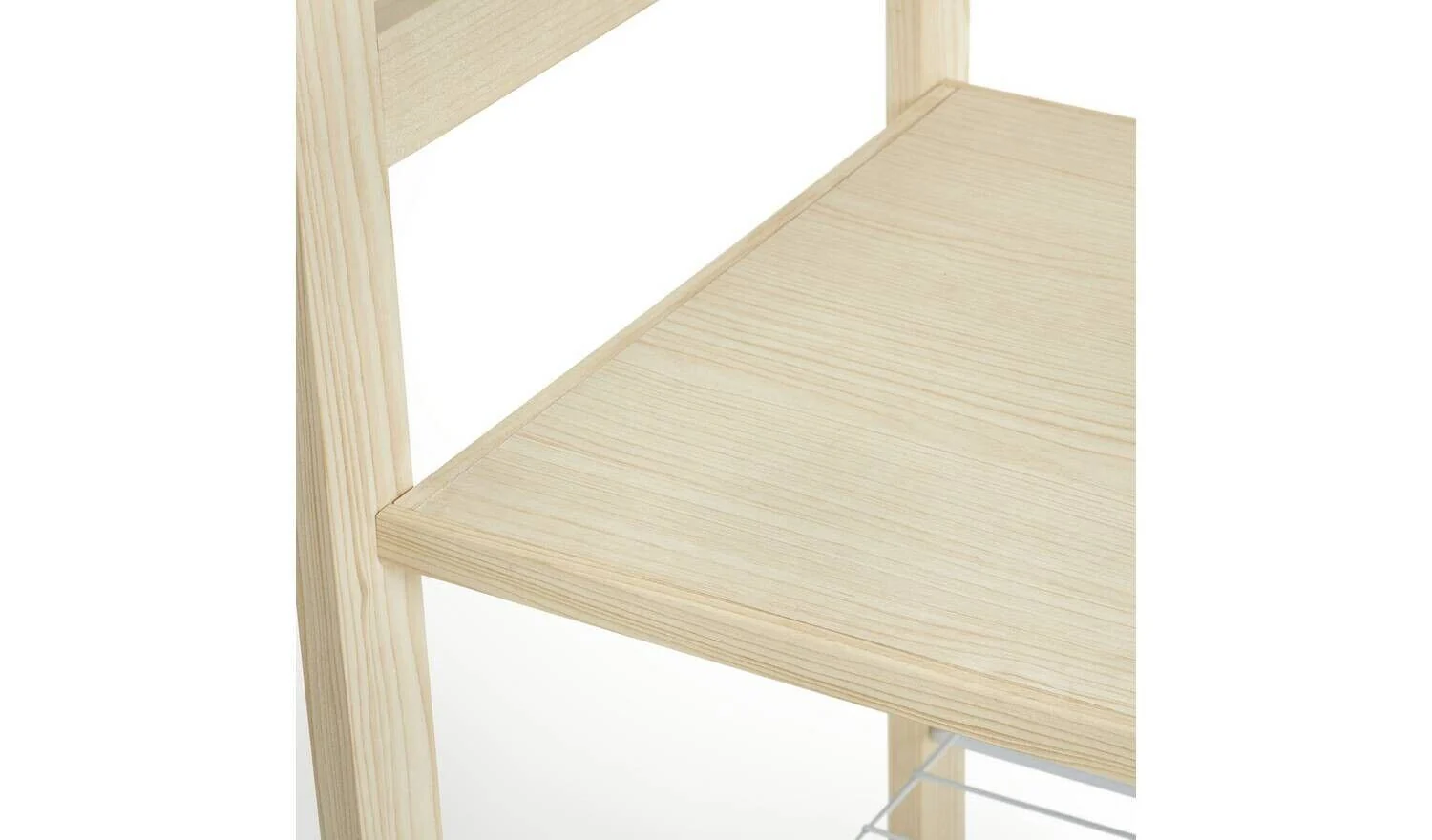 Flicka Open 5 Shelf Wardrobe Pine Storage Organiser Bedroom Furniture - Image 8