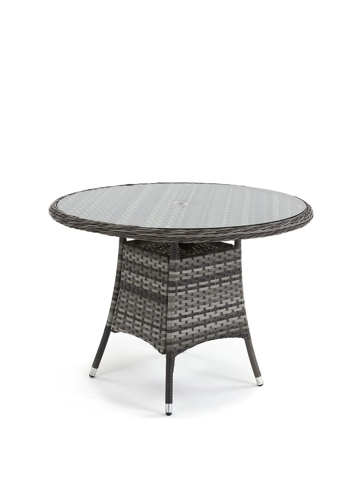 Florida 4 Seater Dining Set Stylish and Spacious Outdoor Furniture Grey - Image 3