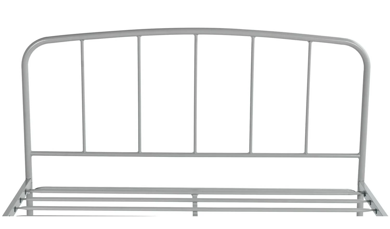 Freja Small Double Metal Bed Frame Silver Easy Assembly Guest Room - Image 5