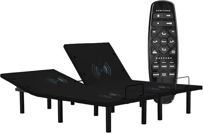 Fromann Adjustable Twin XXL Bed Base Frame with Wireless Remote,USB Ports