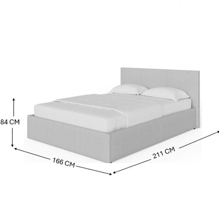 GFW King Size Natural Fabric Ottoman Bed Modern Bedroom Furniture UK - Image 9