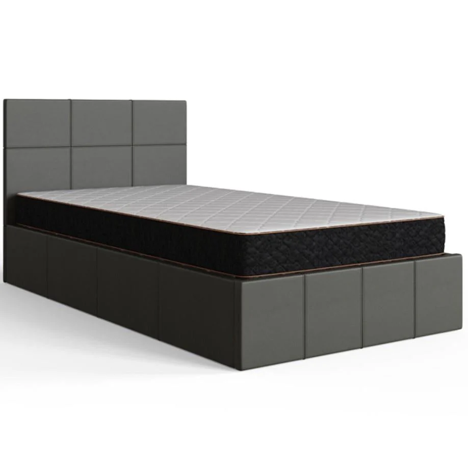 GFW Single Grey End Lift Ottoman Bed Frame Underbed Space Saver UK - Image 2
