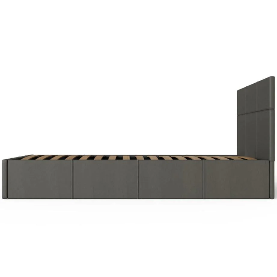 GFW Single Grey End Lift Ottoman Bed Frame Underbed Space Saver UK - Image 6