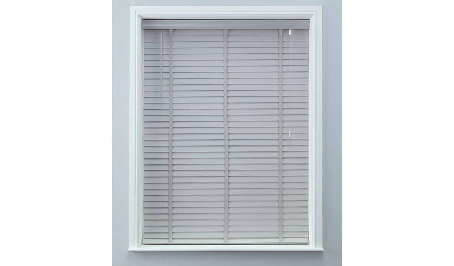 50mm Wooden Grey Venetian Tape Blind 120X160cm Light Filter Blinds - Image 4