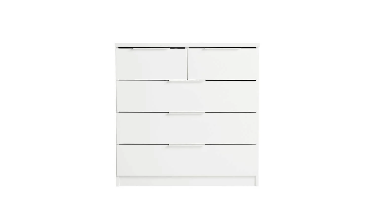 Hallingford 5 Drawer Chest -White Gloss - Image 5