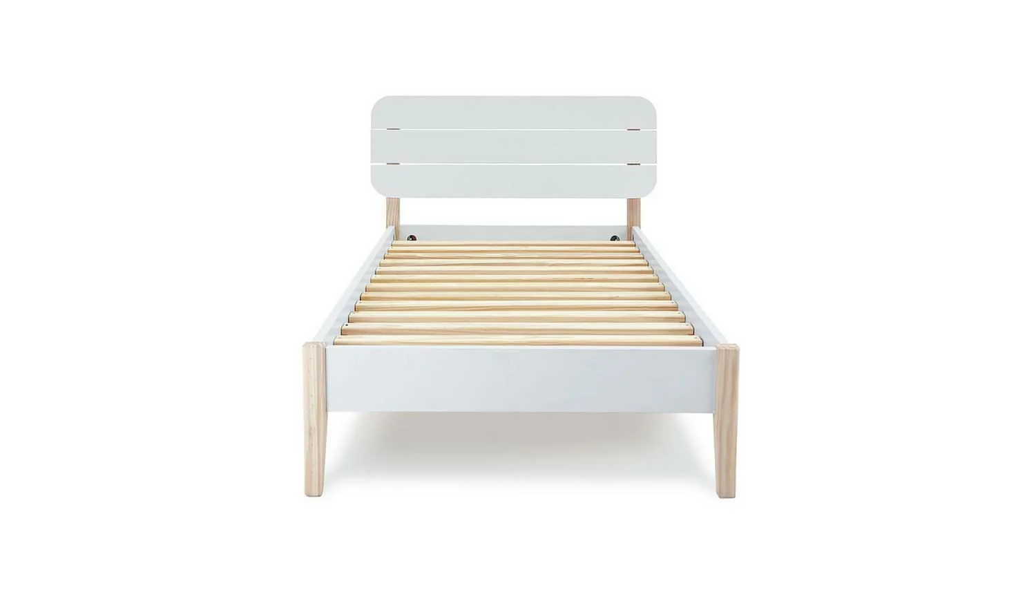Hanna Single Bed Frame Two Tone Sturdy and Stylish Bedroom Furniture for Kids - Image 3