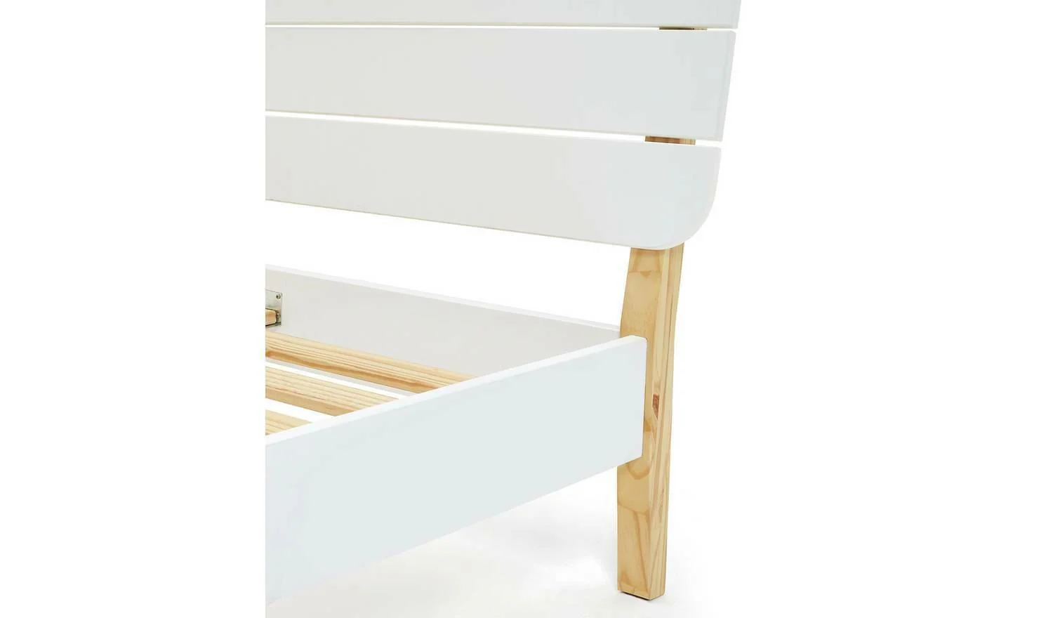 Hanna Single Bed Frame Two Tone Sturdy and Stylish Bedroom Furniture for Kids - Image 4