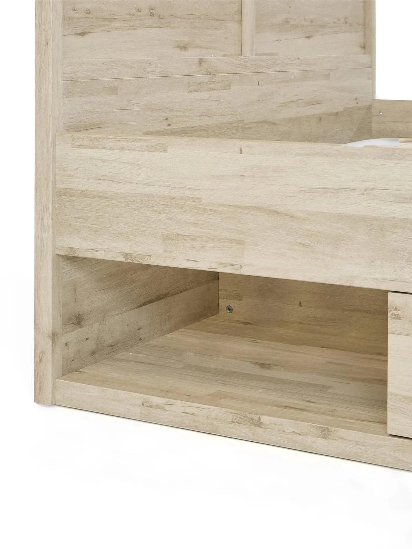 Harlem Storage King Bed Frame Grey Oak Modern Bedroom Furniture - Image 7