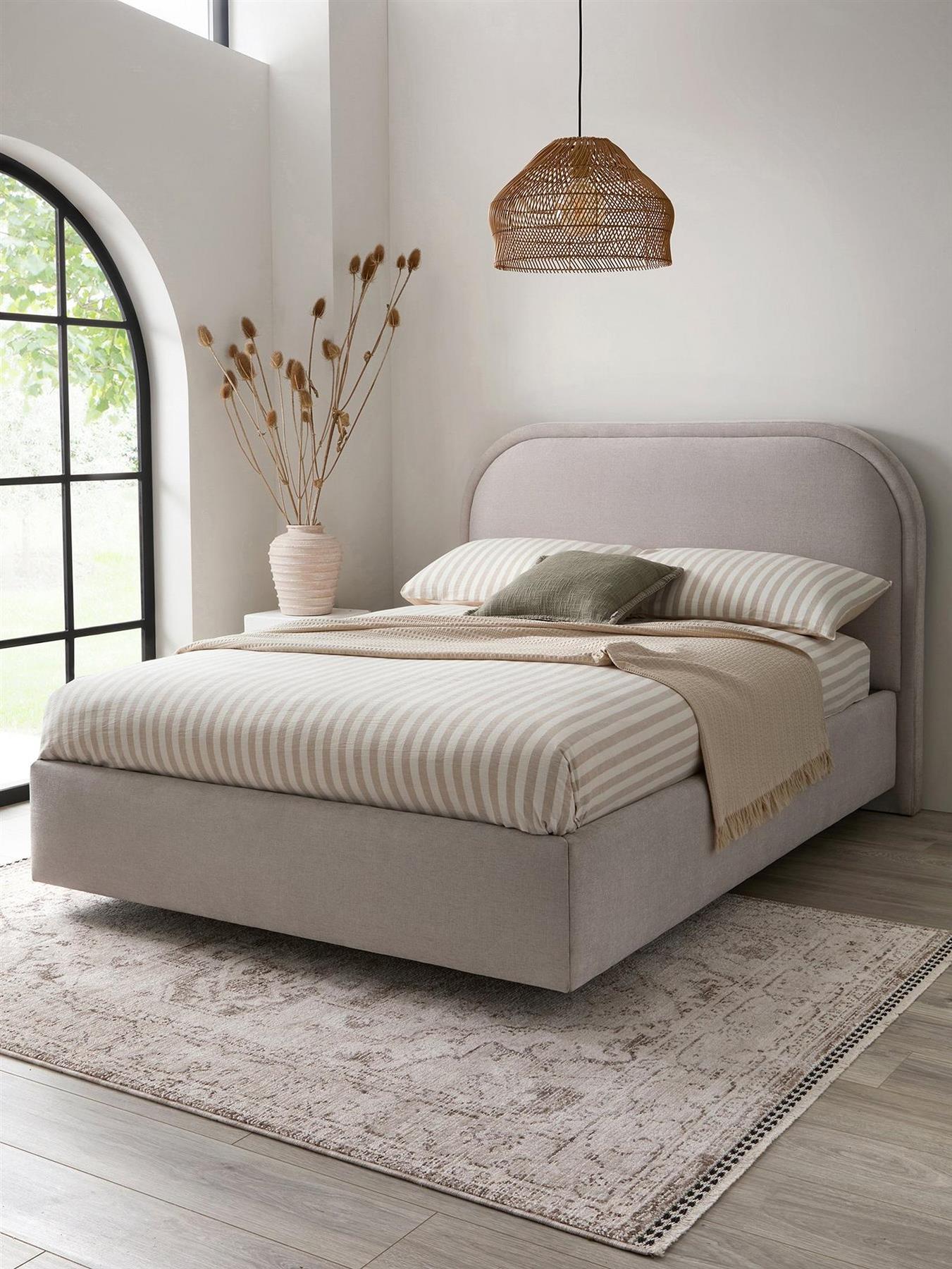 Harmony Double Bed Frame Natural Bedroom Furniture UK
