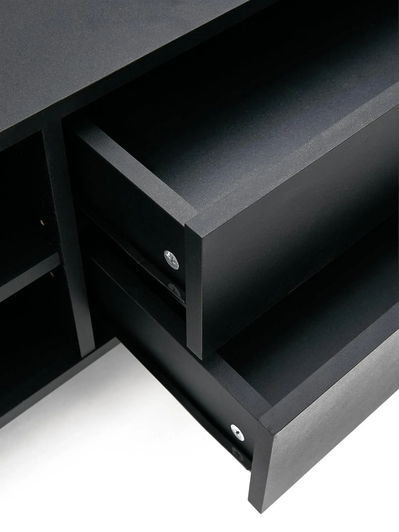 Hava TV Unit Black Fits Up To 65 Inch TV Media Stand Storage Cabinet - Image 5