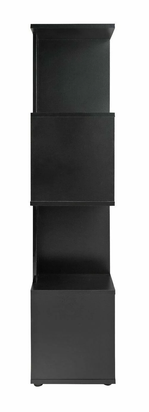 Hayward 5 Shelf Bookcase Black Gloss Modern and Stylish Storage Solution - Image 4
