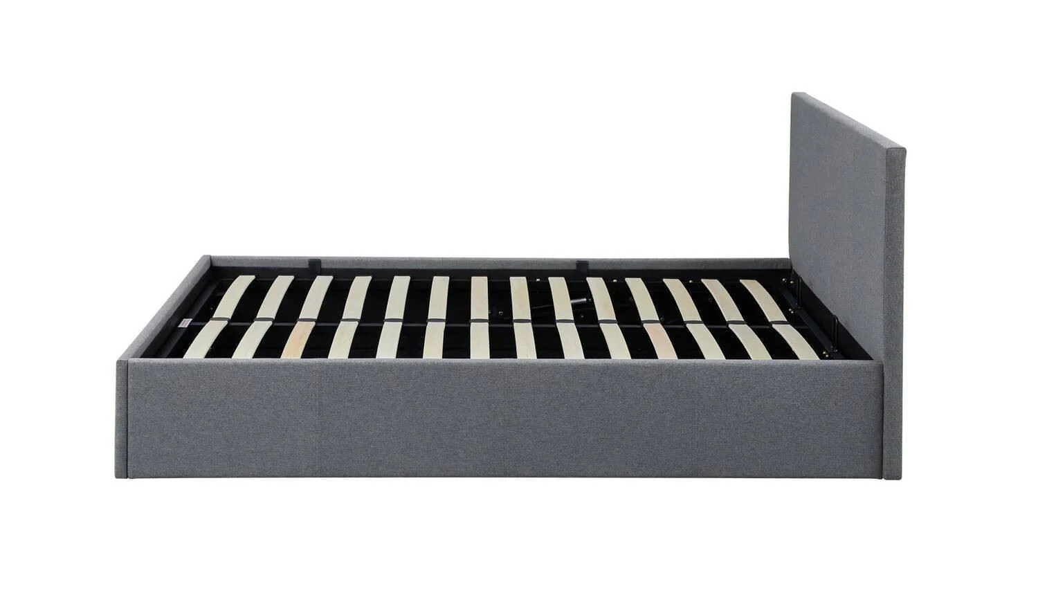 Heathdon Double End Lift Ottoman Bed Grey Spacious Storage Bed Design - Image 4
