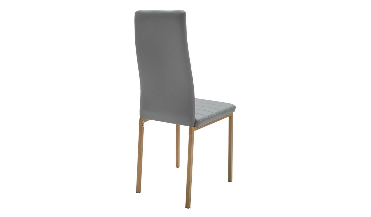 Helena Glass Dining Table & 4 Grey Chairs Contemporary Design Dining - Image 8