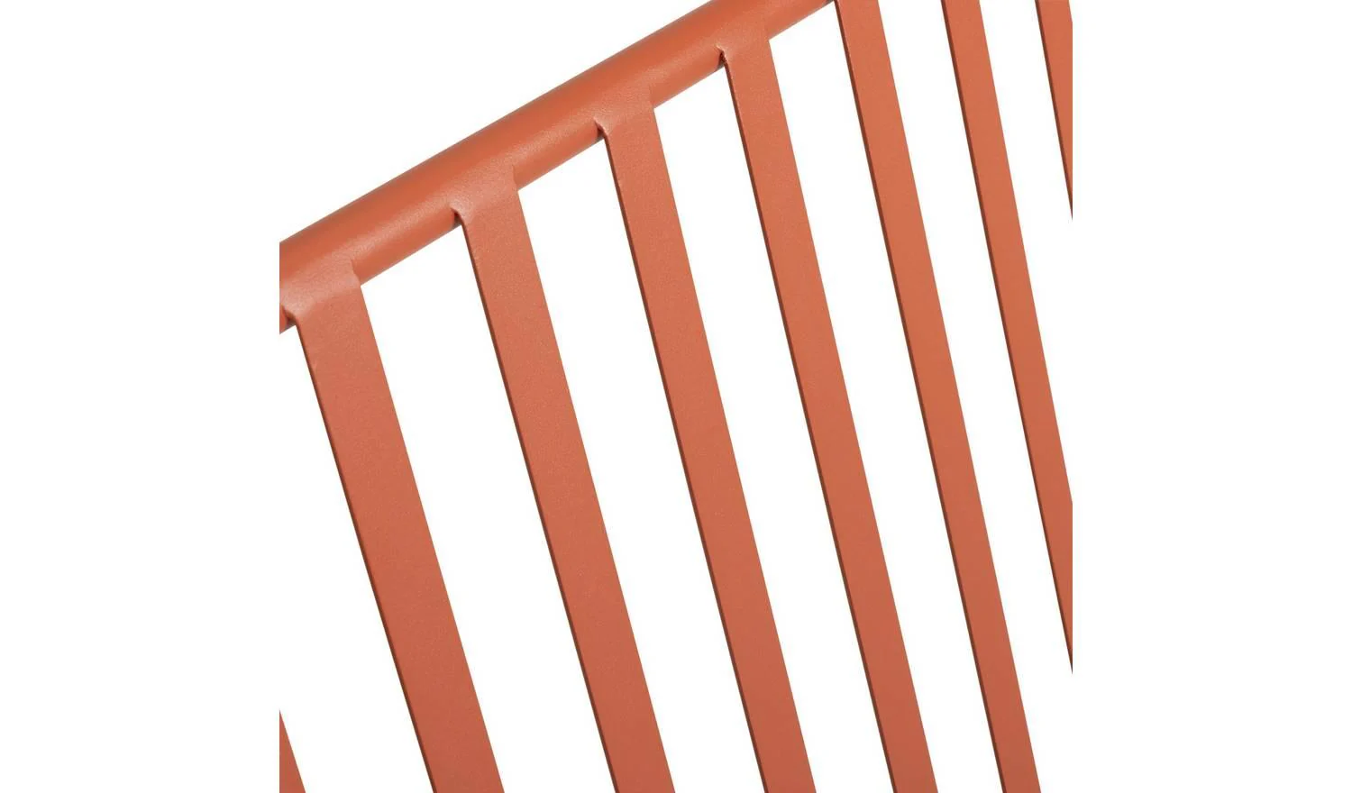 Indu 2 Seater Metal Garden Bench Red Patio Furniture Outdoor Seat - Image 3