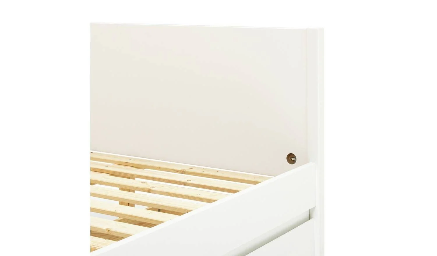 Jenson 2 Drawer Small Double Storage Bed Frame White Stylish Bedroom Furniture - Image 7