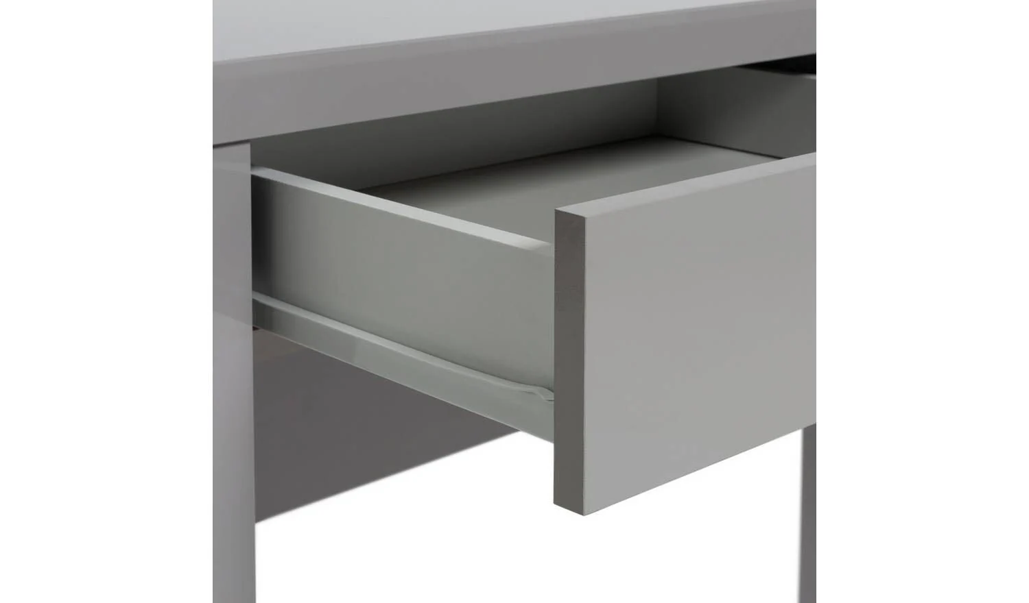 Jenson Dressing Table Desk - Grey Gloss - Image 4