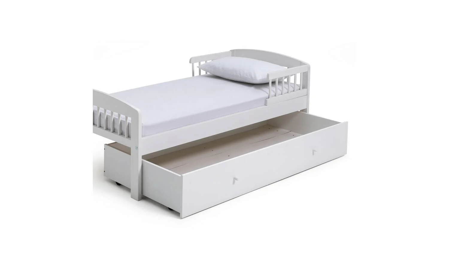Jesse Toddler Bed With Drawer - White - Image 5
