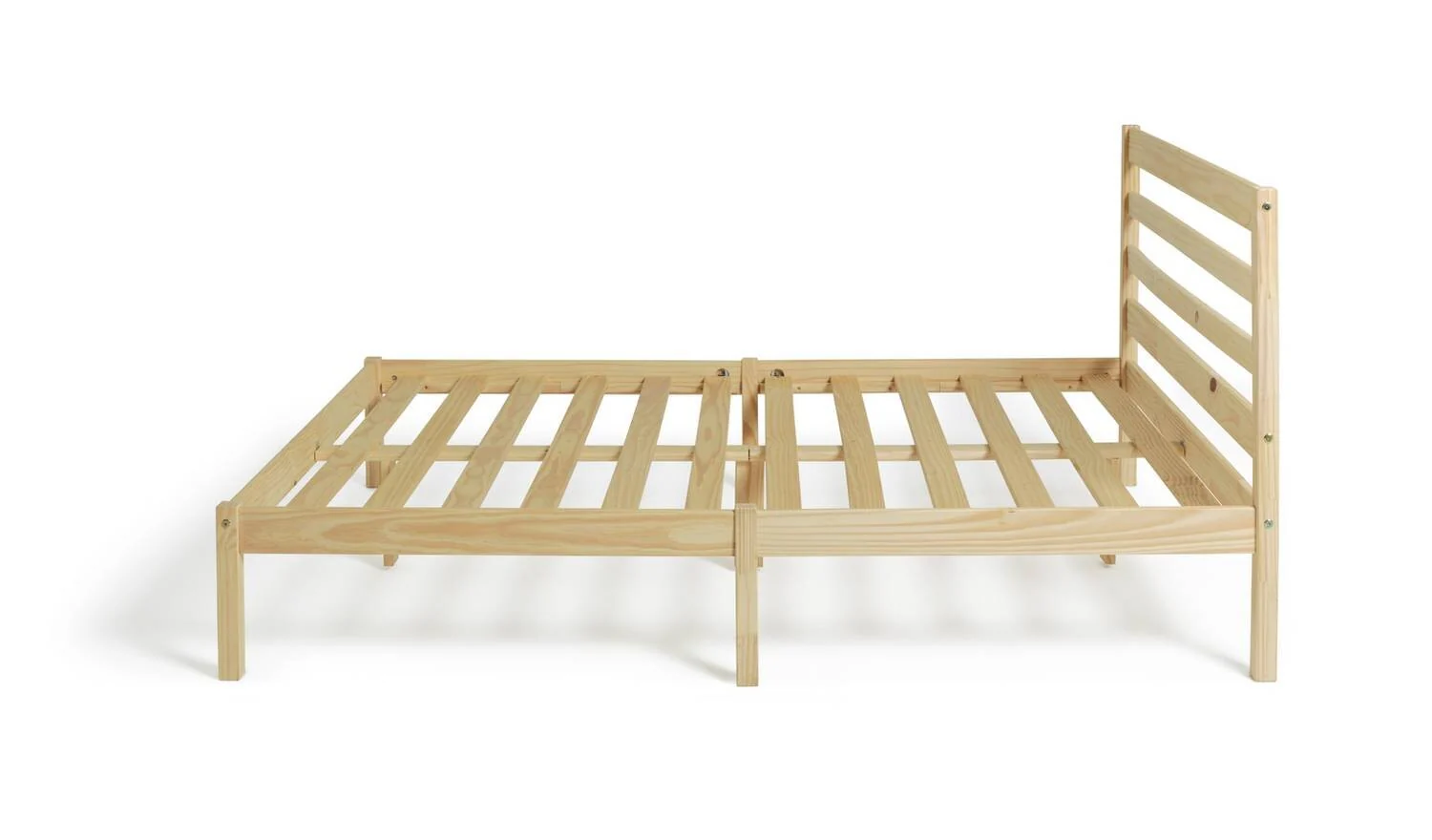 Kaycie Double Wooden Bed Frame Pine Modern Scandinavian Bedroom - Image 4