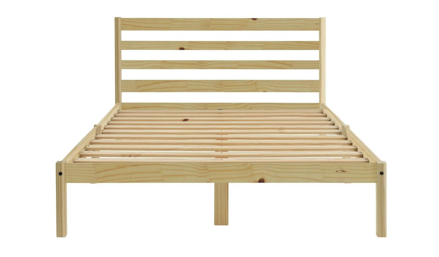 Kaycie Double Wooden Bed Frame Pine Modern Scandinavian Bedroom - Image 5