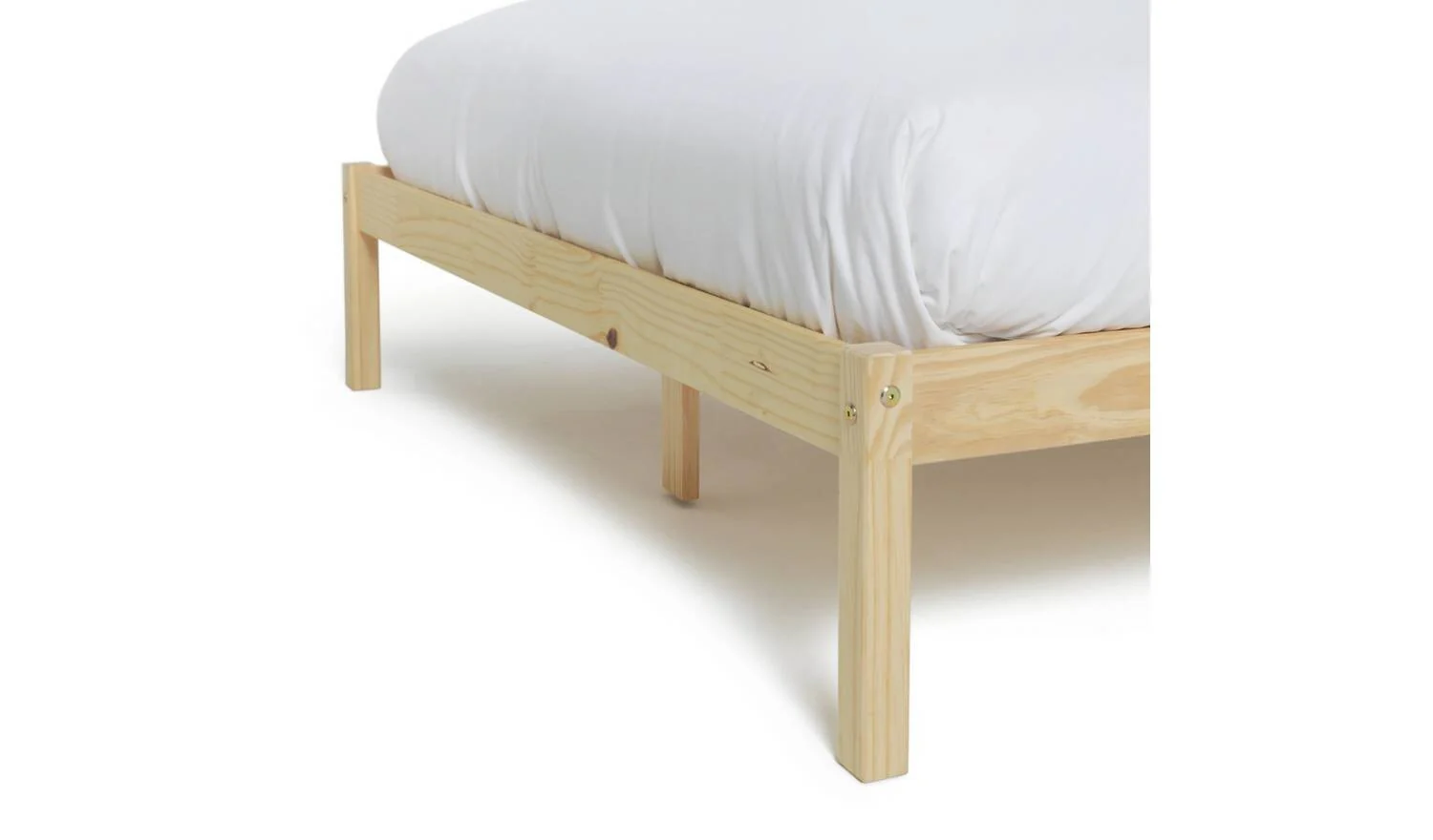 Kaycie Double Wooden Bed Frame Pine Modern Scandinavian Bedroom - Image 7
