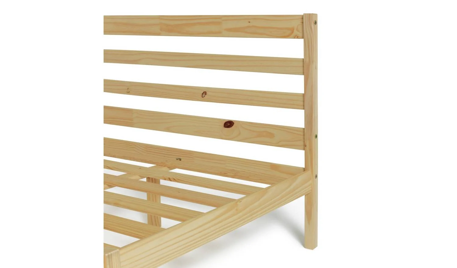 Kaycie Double Wooden Bed Frame Pine Modern Scandinavian Bedroom - Image 9