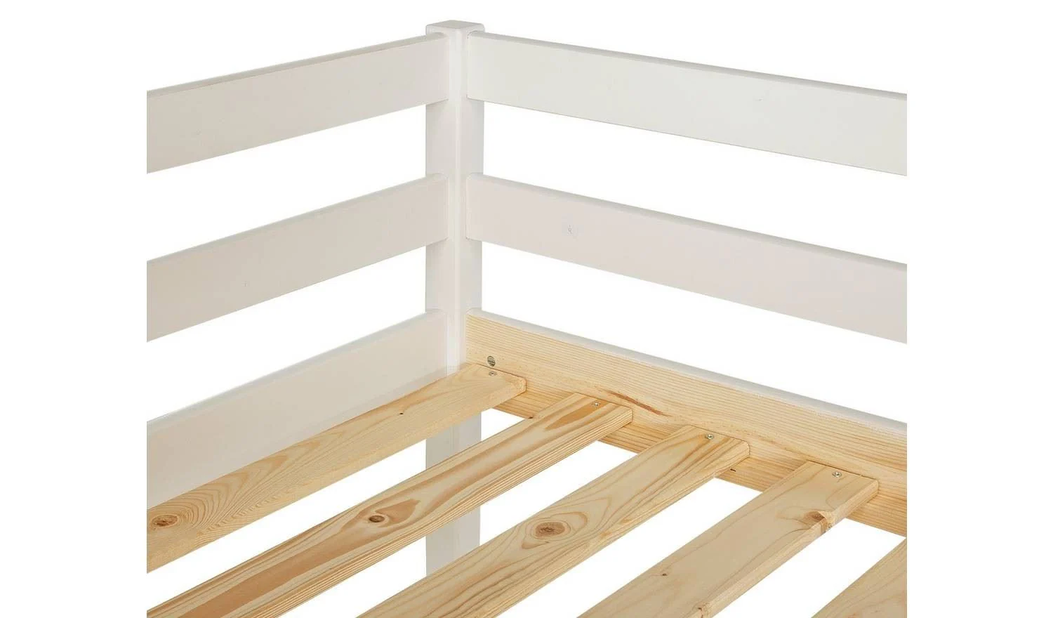 Kaycie Mid Sleeper Shorty Bed Frame White Bedroom Furniture for Kids - Image 7