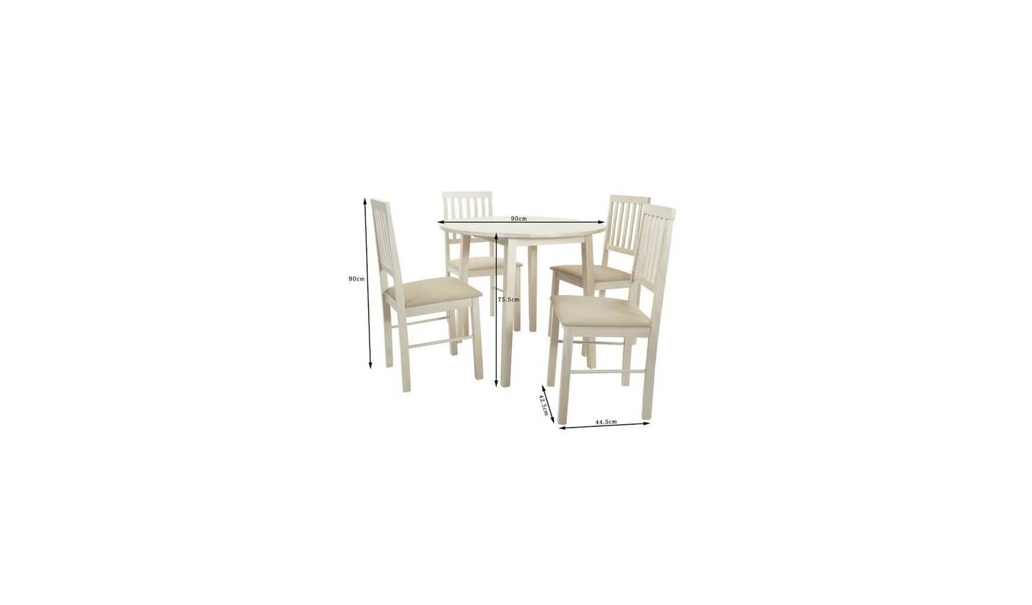 Kendal Extending Oak Dining Table & 4 Oak Chairs Solid Wood - Image 11