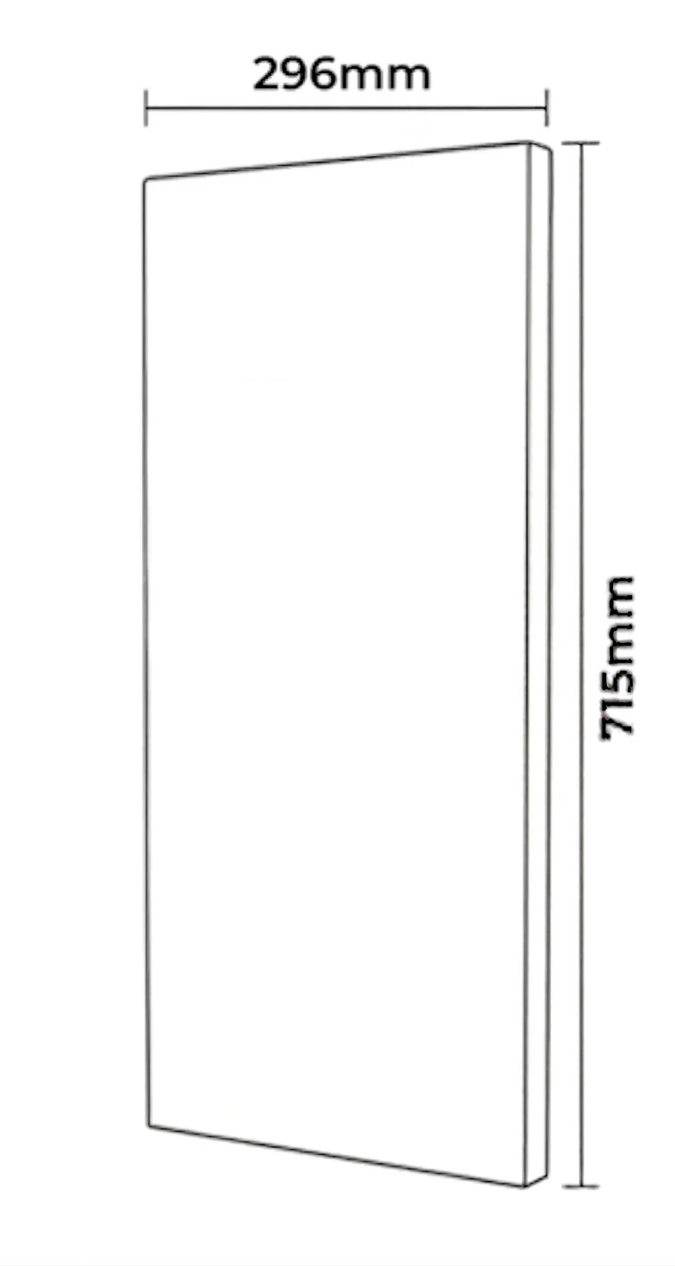 Kitchen Cabinet Doors 300mm Dust Grey 18mm Luxury Replacement Outlet Cheap Fronts - Image 3