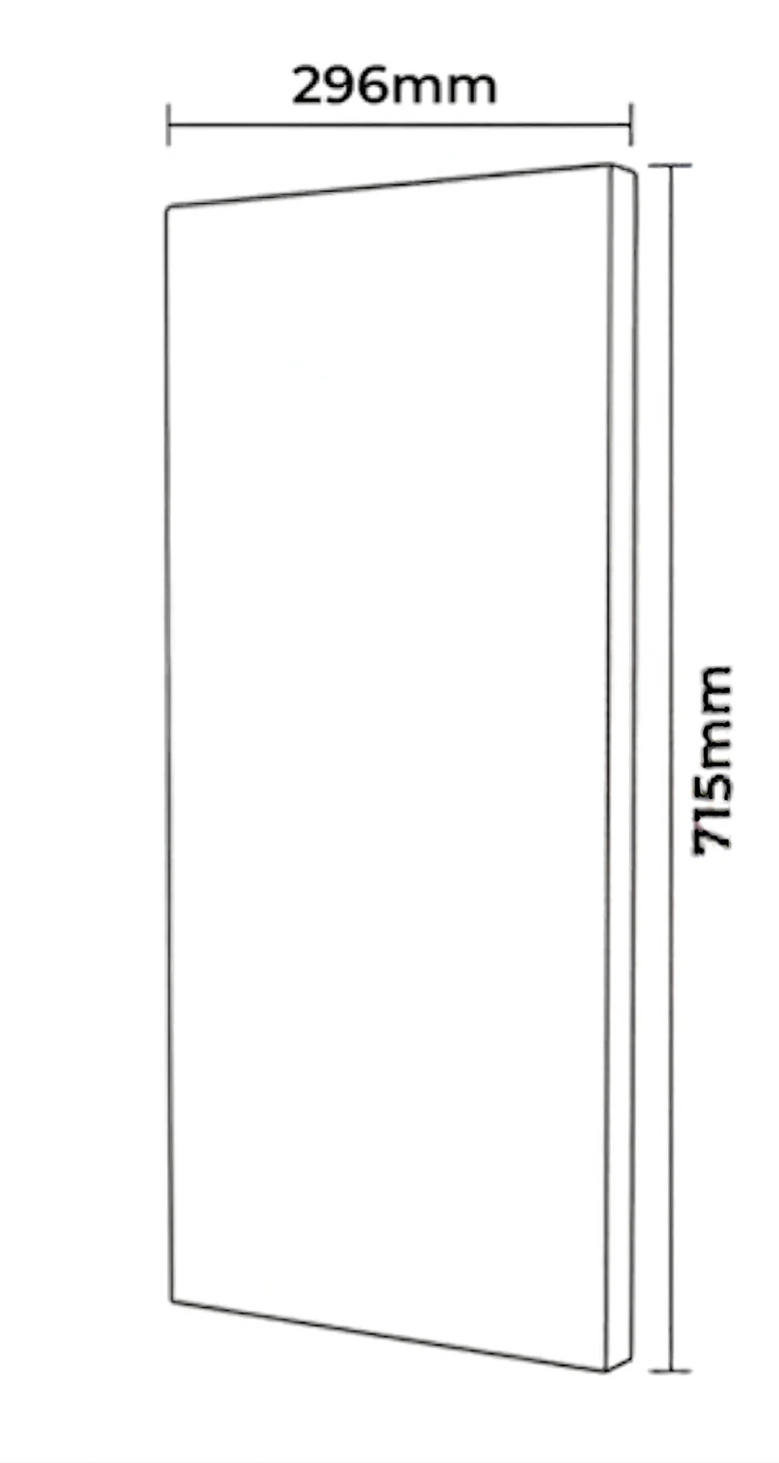 Kitchen Cabinet Doors 300mm Light Grey 18mm Luxury Replacement Cheap Fronts - Image 3