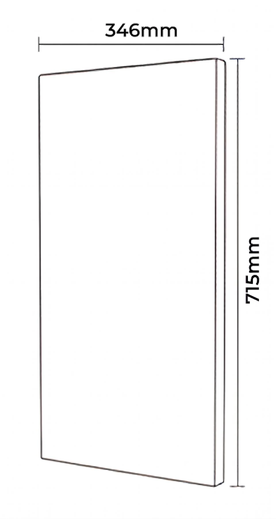 Kitchen Cabinet Doors 350mm Fir Green 18mm Luxury Replacement Outlet Cheap Fronts - Image 3