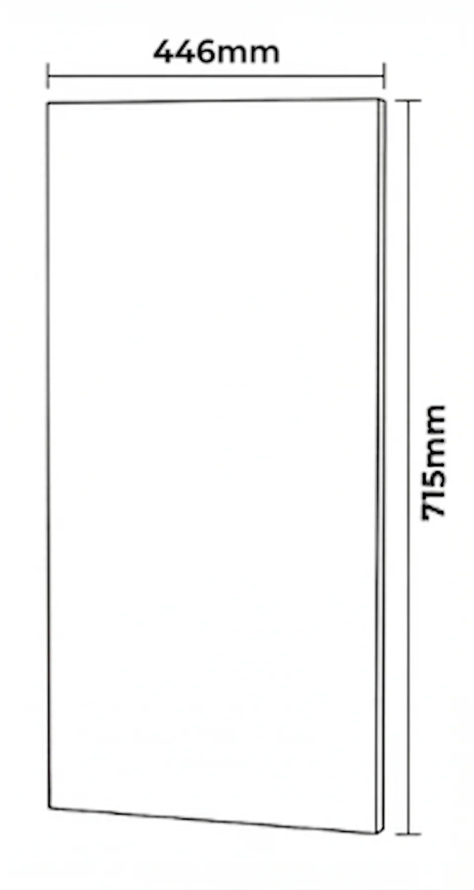 Kitchen Cabinet Doors 450mm White 18mm Luxury Replacement Outlet Cheap Fronts - Image 3