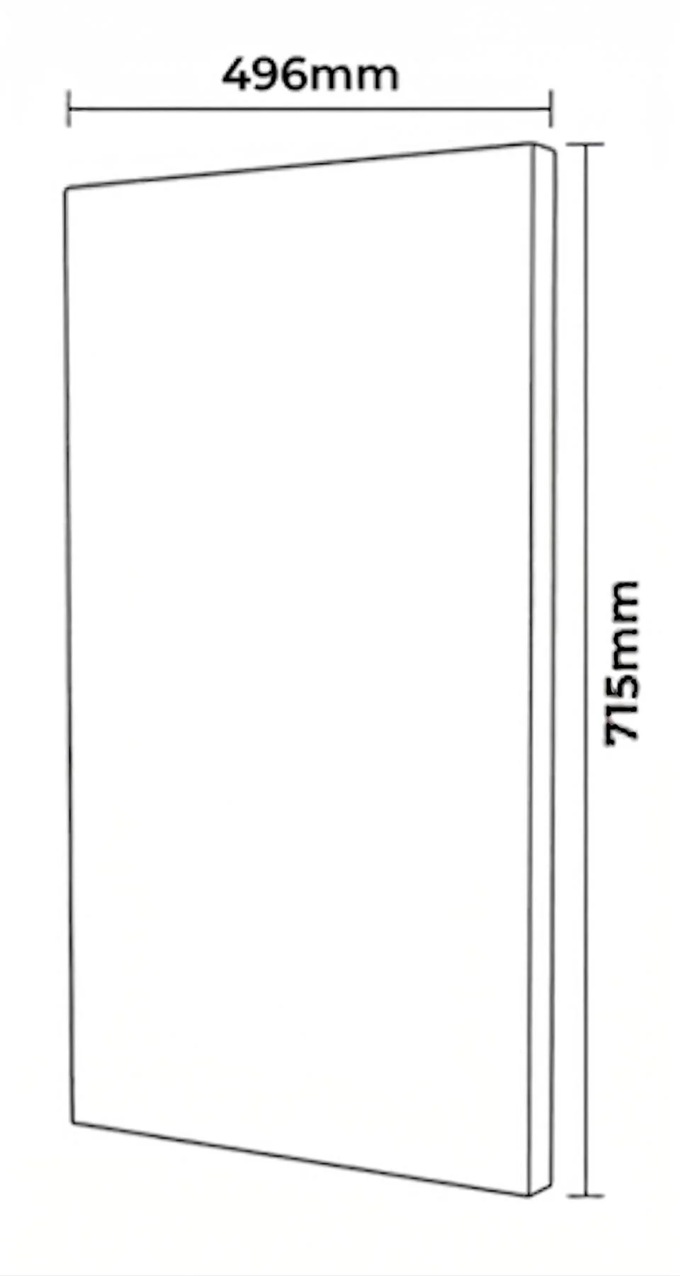 Kitchen Cabinet Doors 500mm Anthracite 18mm Luxury Replacement Outlet Cheap Fronts - Image 3