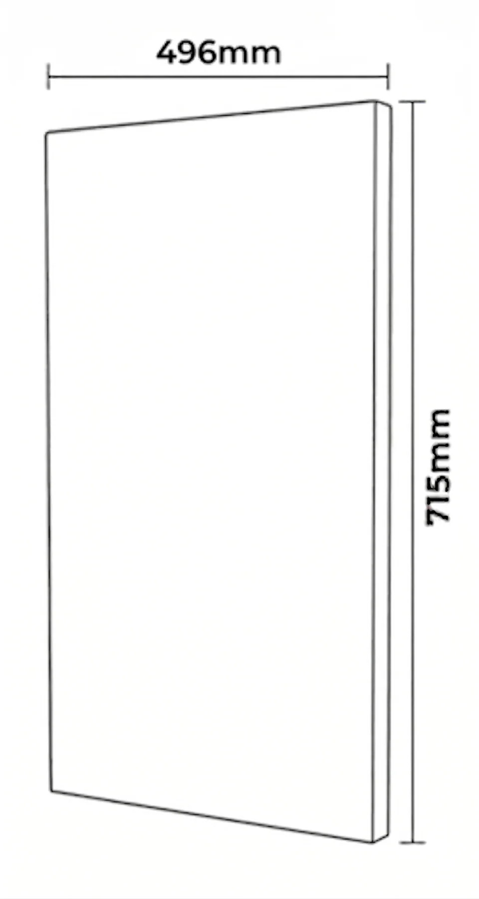 Kitchen Cabinet Doors 500mm Dust Grey 18mm Luxury Replacement Outlet Cheap Fronts - Image 3