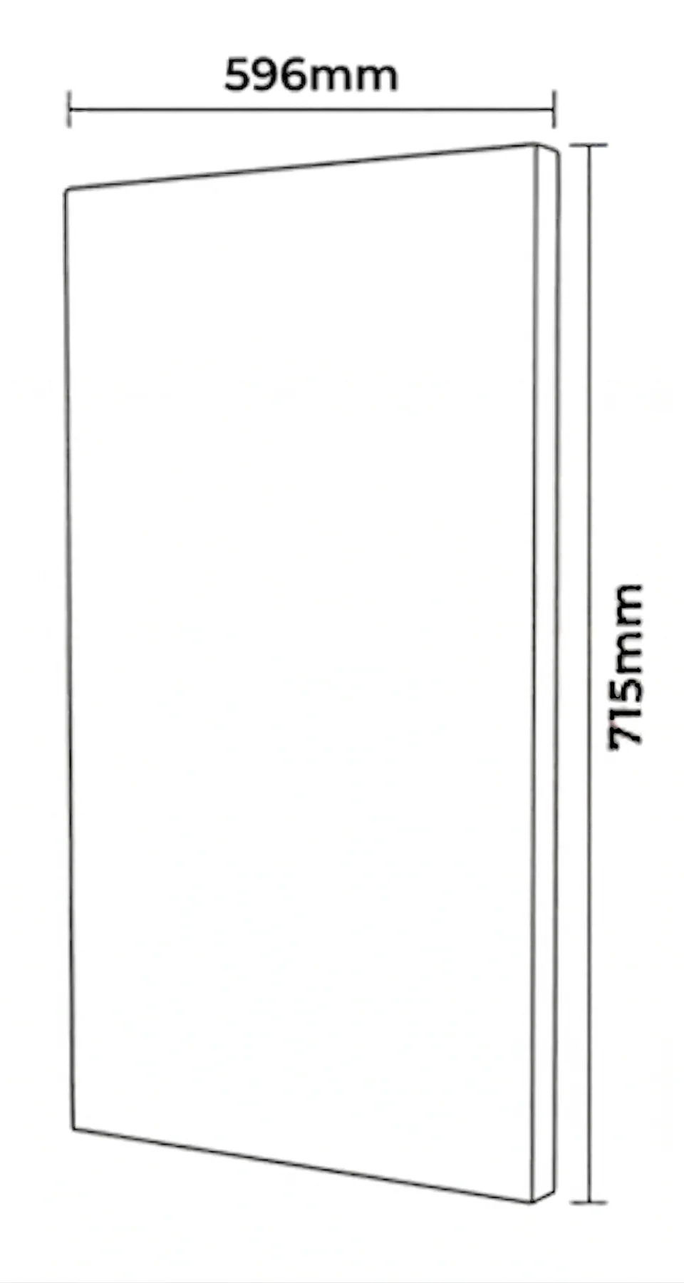 Kitchen Cabinet Doors 600mm Dust Grey 18mm Luxury Replacement Outlet Cheap Fronts - Image 3