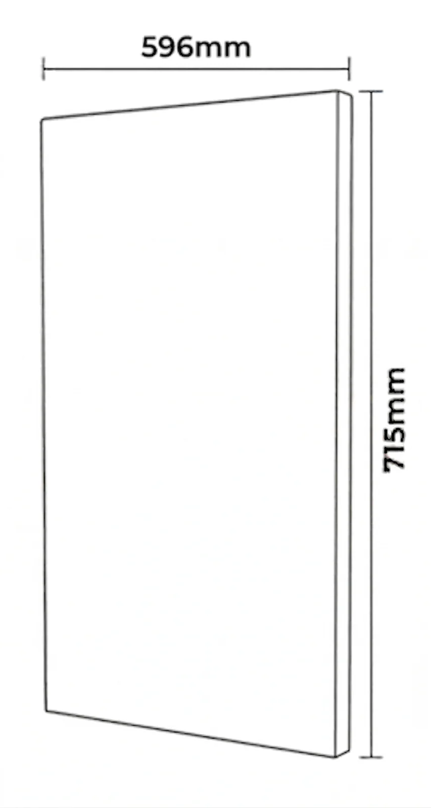 Kitchen Cabinet Doors 600mm White 18mm Luxury Replacement Cheap Fronts - Image 3