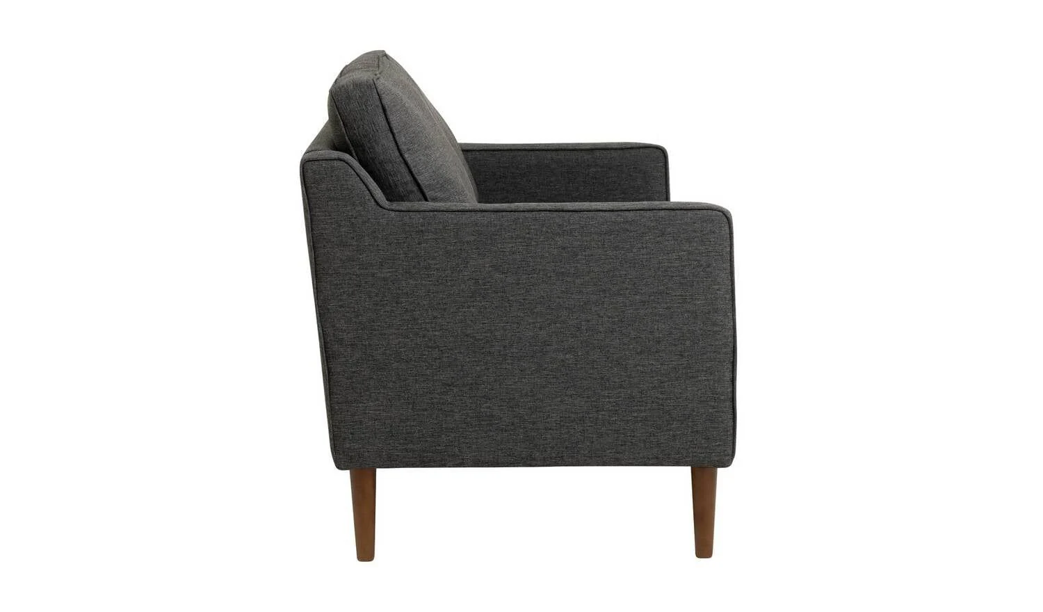 Knox Fabric 2 Seater Sofa Charcoal Modern Living Room Furniture Comfort - Image 5