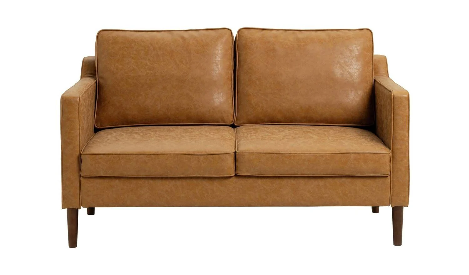 Knox Leather 2 Seater Sofa Tan Living Room Furniture Comfort
