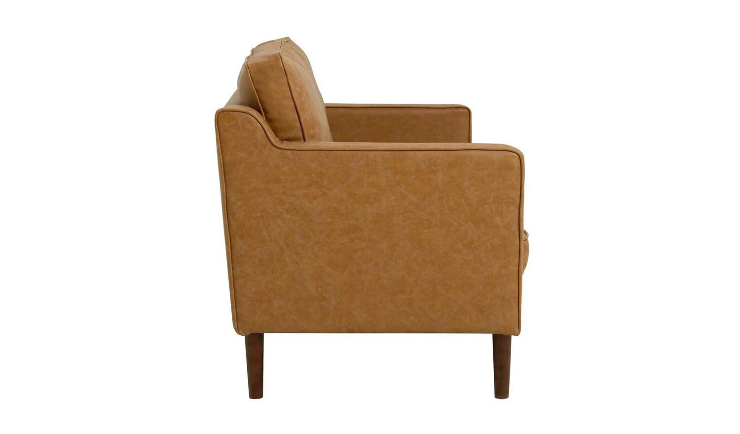 Knox Leather 2 Seater Sofa Tan Living Room Furniture Comfort - Image 5