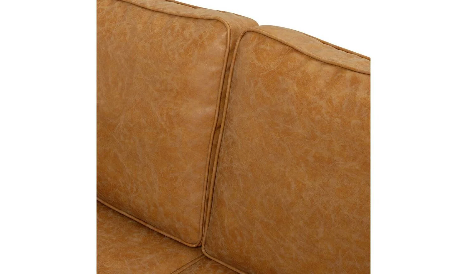 Knox Leather 2 Seater Sofa Tan Living Room Furniture Comfort - Image 6