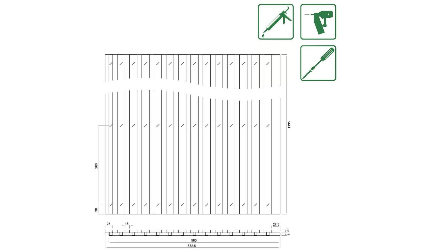 Kraus Acoustic Maple Stripe 1.2 M Wall Panel Easy Installation - Image 7