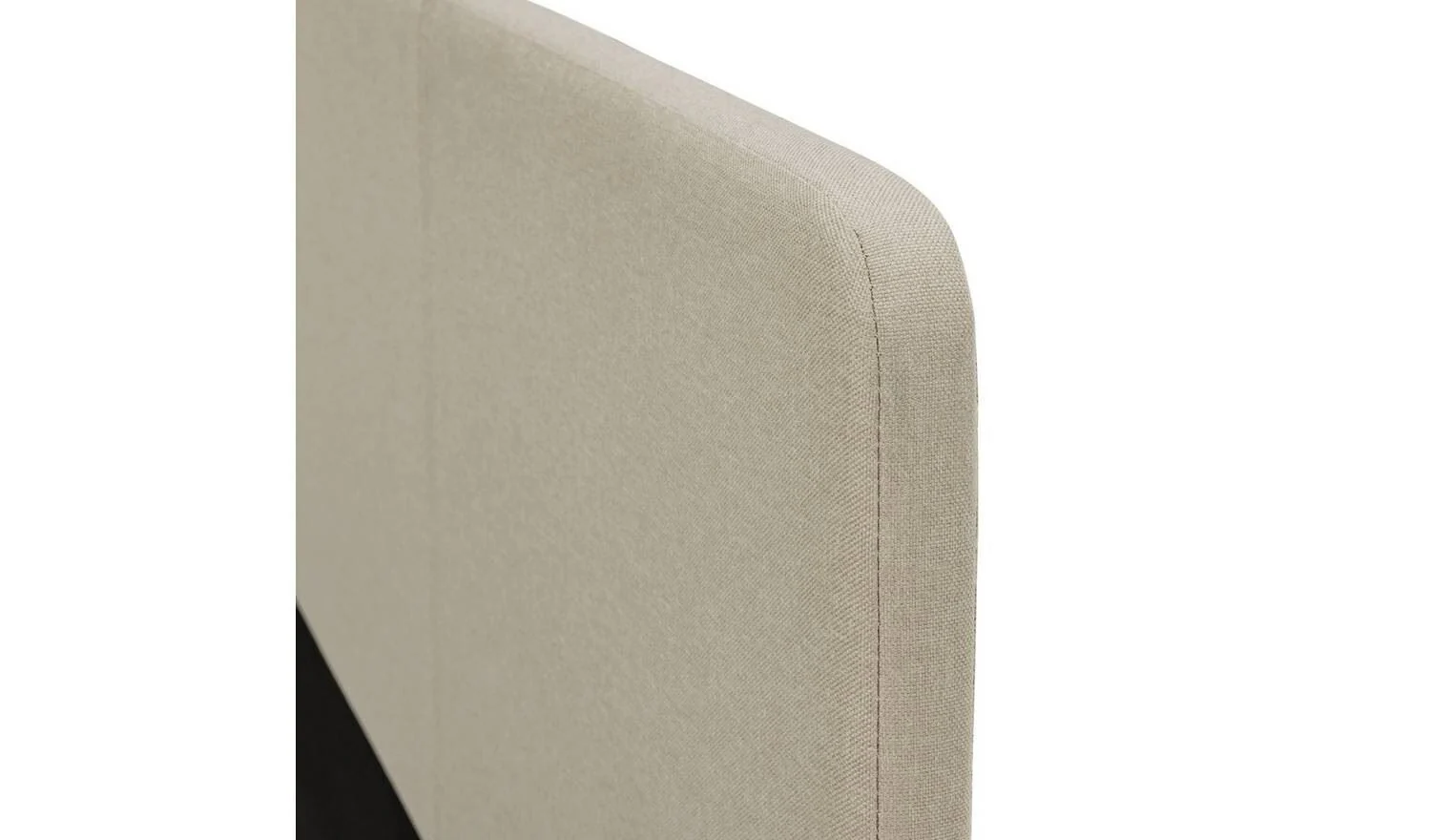 Kristopher Small Double Fabric Bed Frame Cream Modern Bedroom Furniture - Image 6