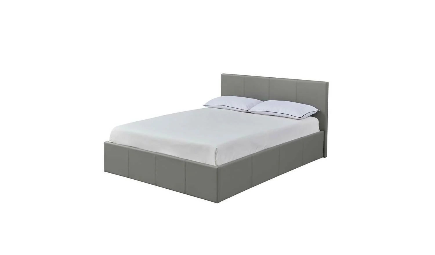 Lavendon Double Side Open Ottoman Bed Frame Grey Modern Storage Solution - Image 2
