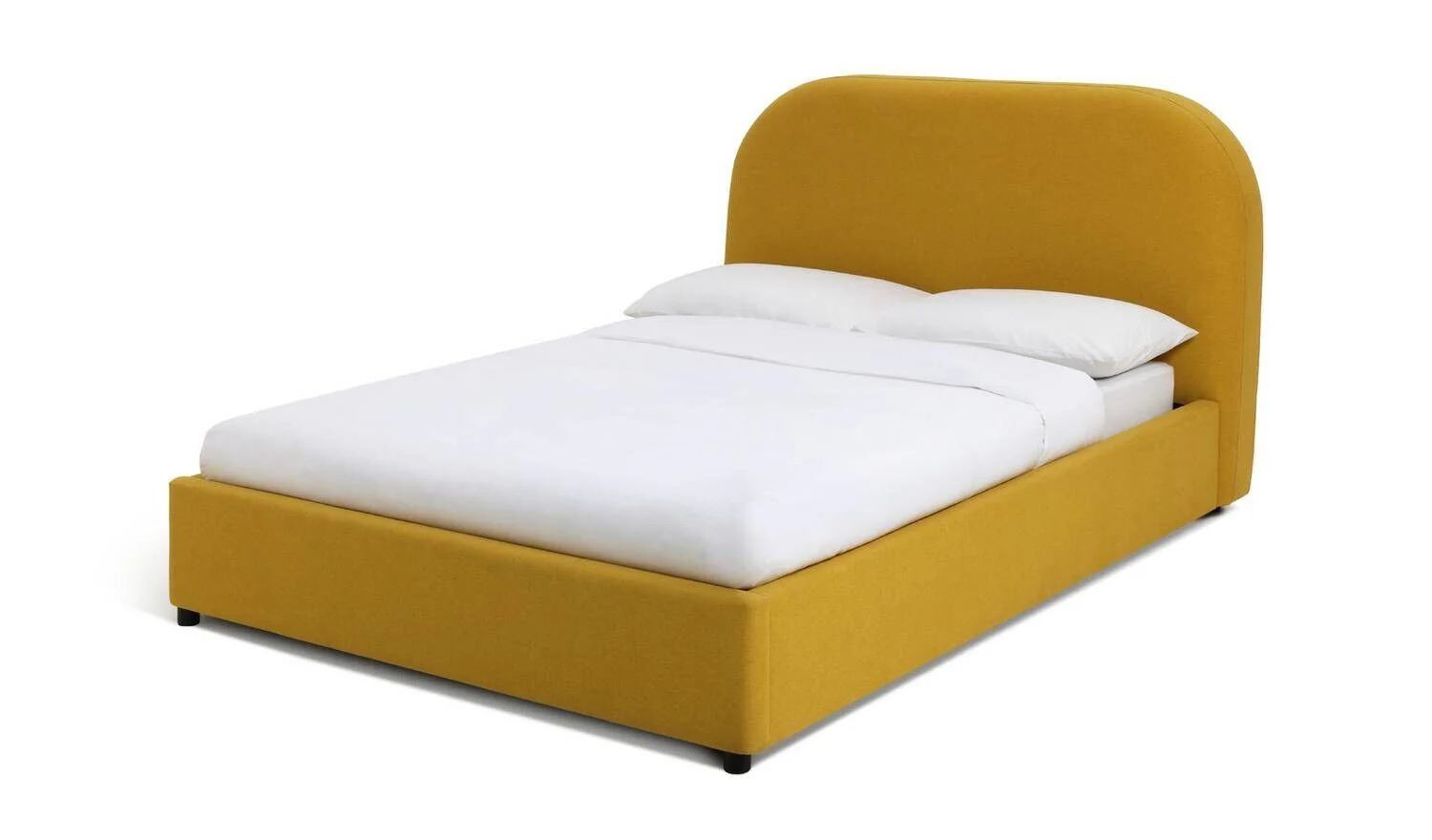 Layla Kingsize Ottoman Bed Frame Yellow Modern and Spacious Storage Bed