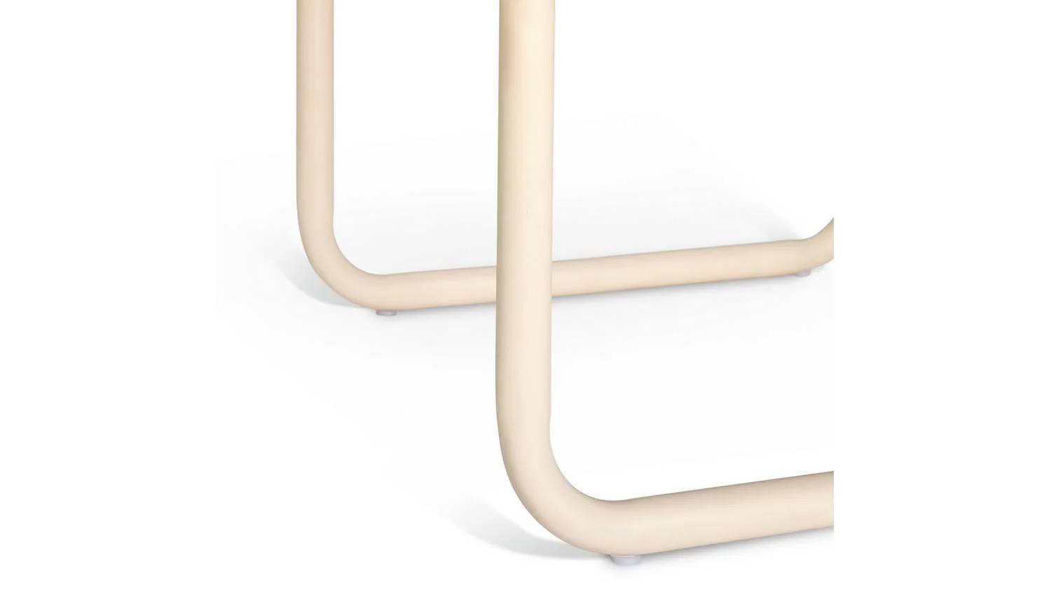 Leigh Metal Bedside Table White Compact Storage UK - Image 6