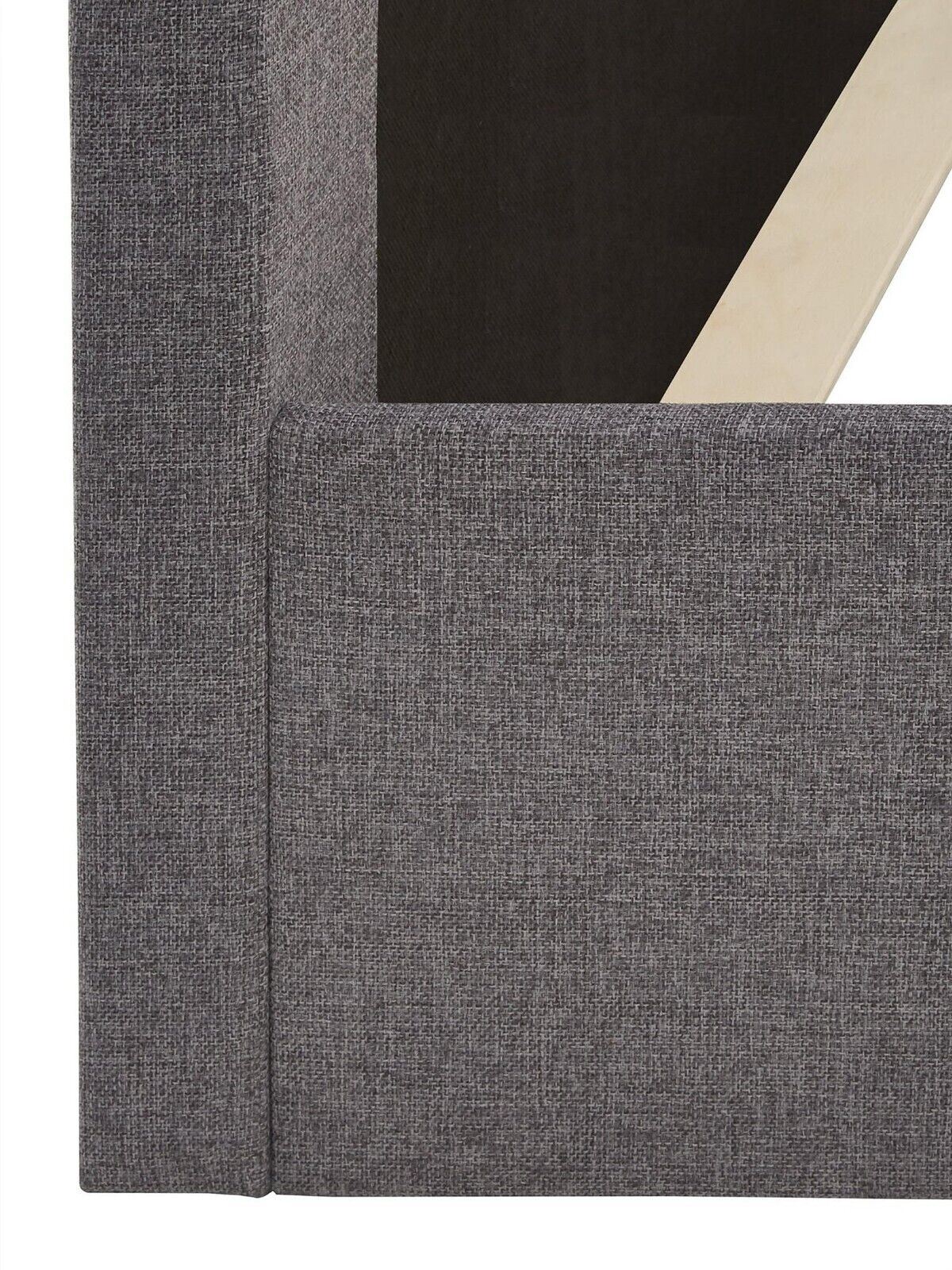 Lennox Fabric King Size Bed Frame Grey Durable and Stylish Bedroom Furniture - Image 6
