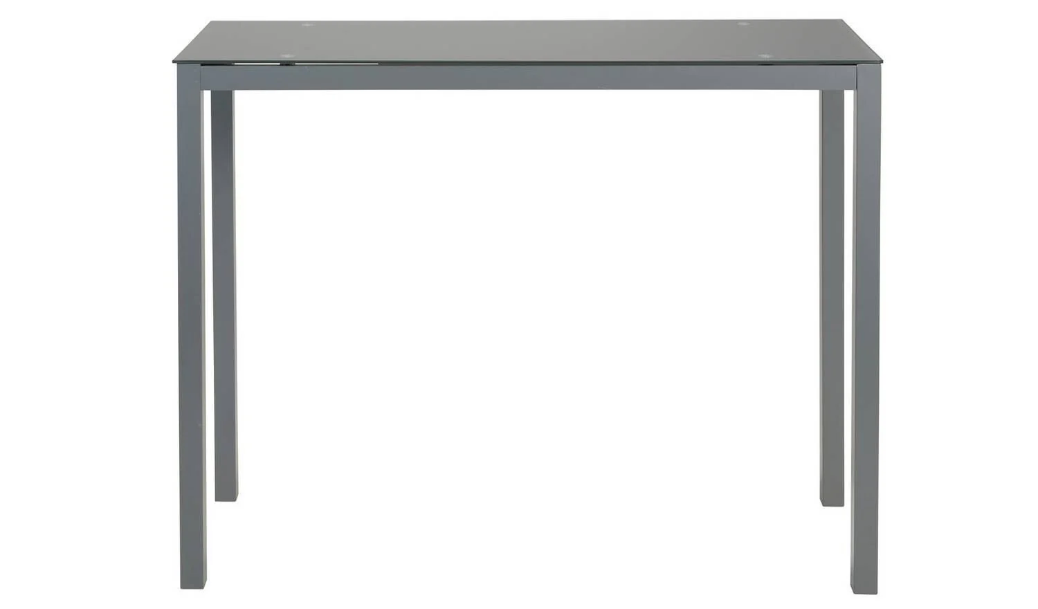 Lido Grey Bar Table & 2 Grey Chairs For Small Spaces UK - Image 3