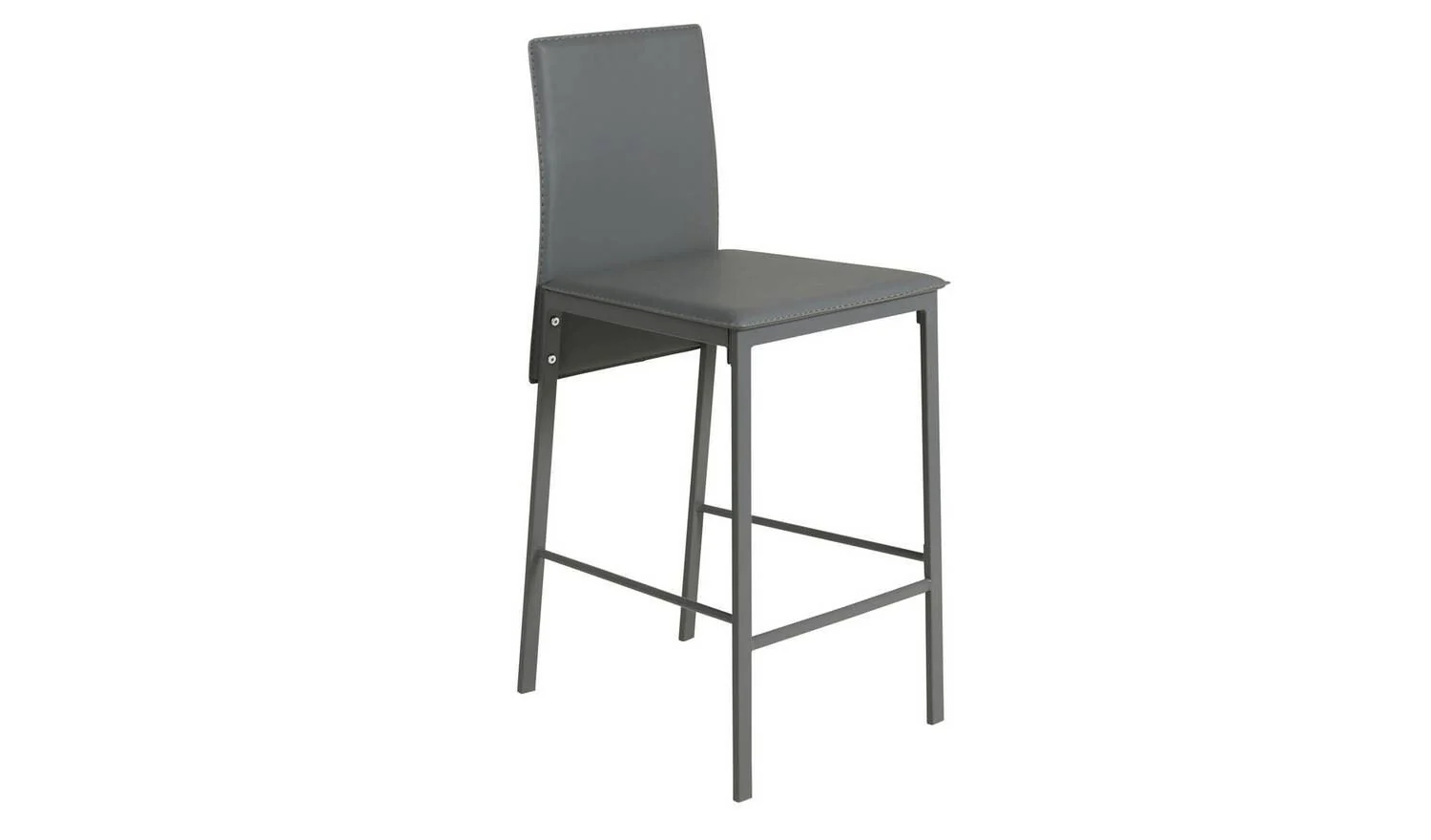 Lido Grey Bar Table & 2 Grey Chairs For Small Spaces UK - Image 4