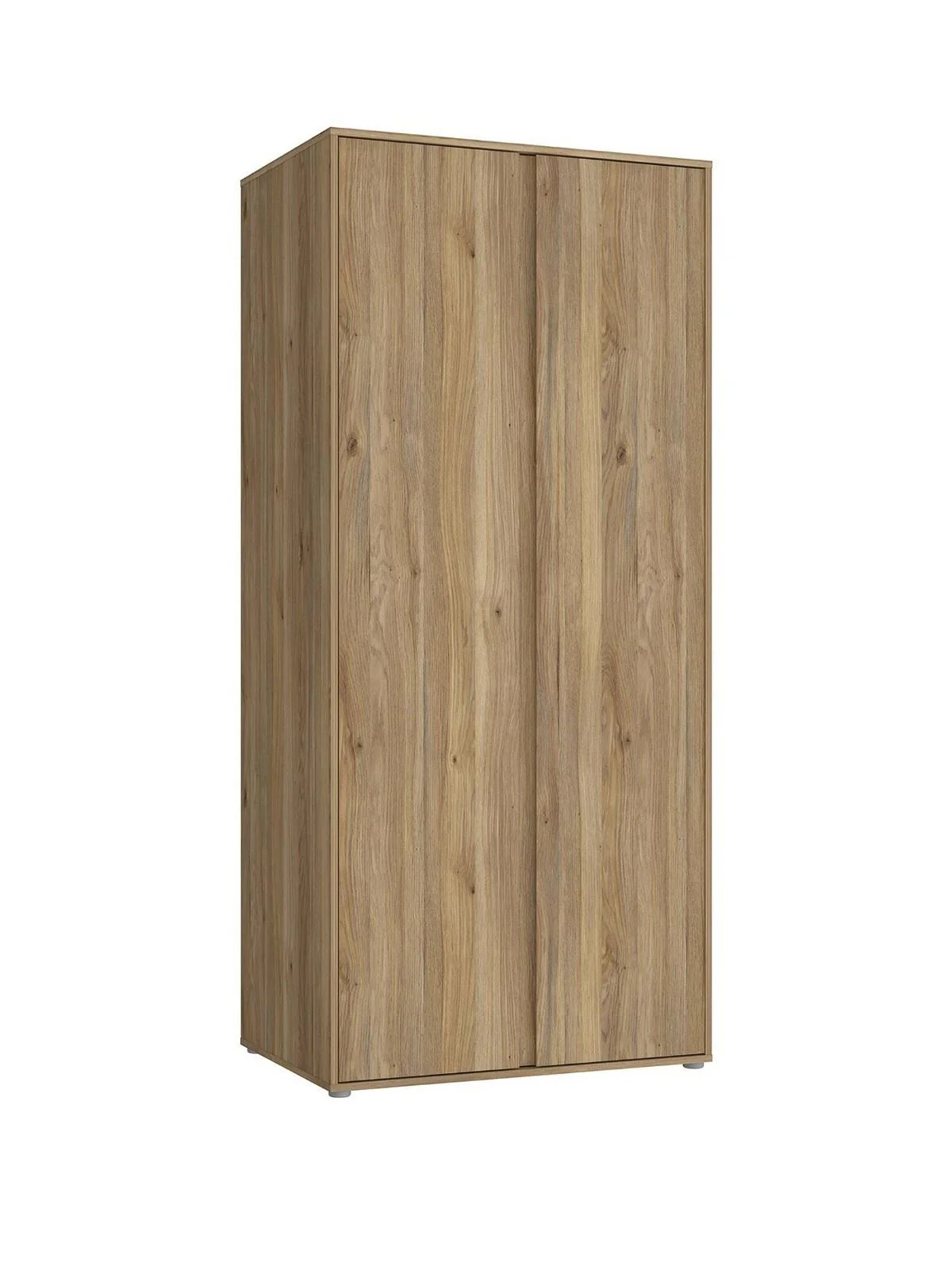 Lisson 2 Door Wardrobe - New Oak | Handle-Free Design | Minimalist Style - Image 3